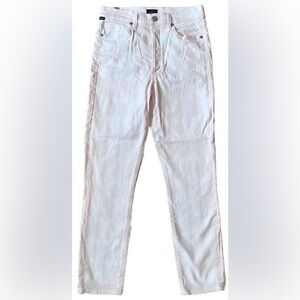 Citizens Of Humanity Women’s Sz 27 Olivia Crop High Rise Slim Stripy Jeans